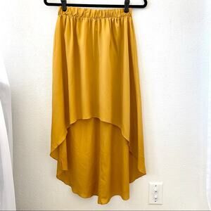 Love Republic Mustard Hi Low Unlined Skirt Size Small